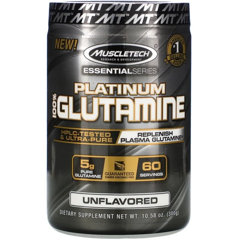 Essential Series Platinum 100% Glutamine (300g) - Muscletech