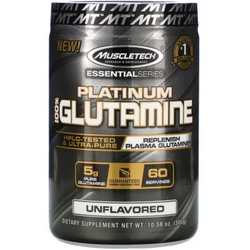Essential Series Platinum 100% Glutamine de Muscletech - Nutriwellness