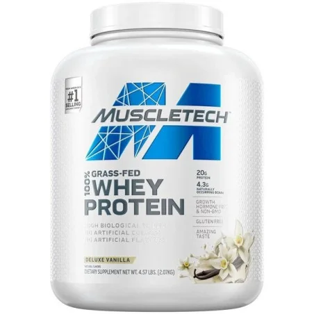 Grass Fed 100% Whey Protein (4.63lbs) de Muscletech - Nutriwellness