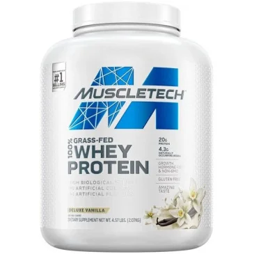 Grass Fed 100% Whey Protein (4.63lbs) de Muscletech - Nutriwellness