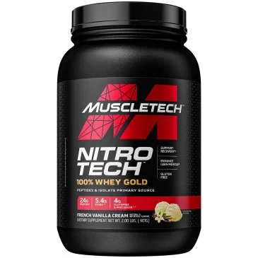 Nitro Tech 100% Whey Gold (2,2lbs) de Muscletech - Nutriwellness
