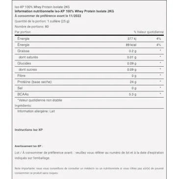 ISO-XP - 1800 grams d'Applied Nutrition pas cher - Nutriwellness