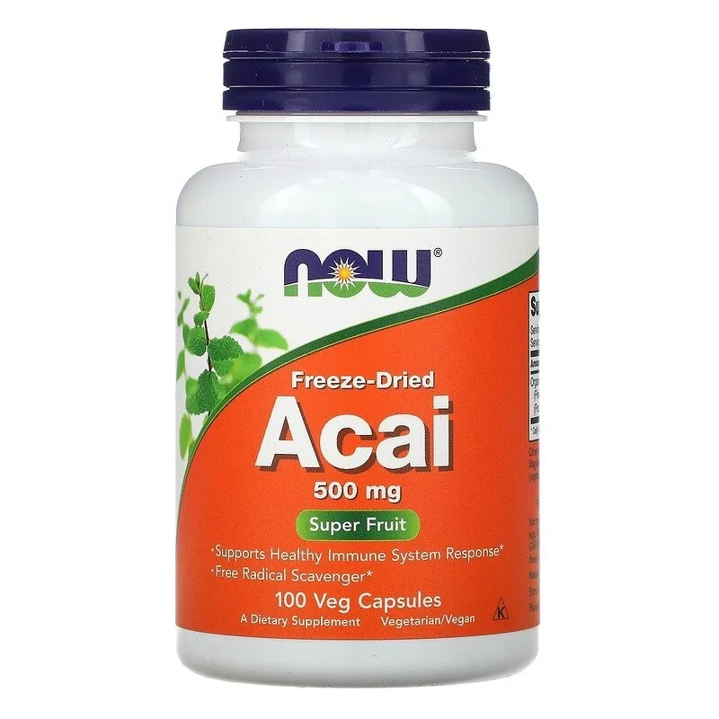 Acai, 500mg - 100 vcaps - NOW Foods
