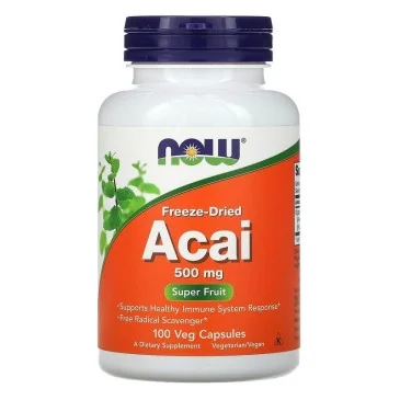 Acai, 500mg - 100 vcaps de NOW Foods pas cher - Nutriwellness