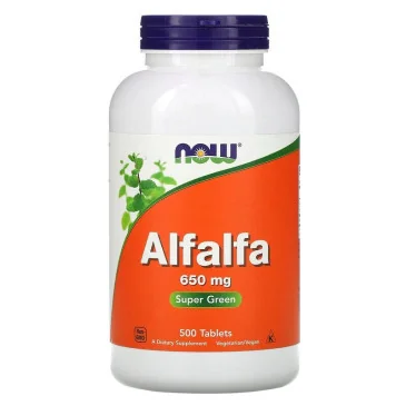 Alfalfa - 650mg - 500 tablets de NOW Foods   pas cher - Nutriwellness