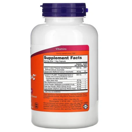 AlphaSorb-C - 500mg - 180 vcaps - NOW Foods