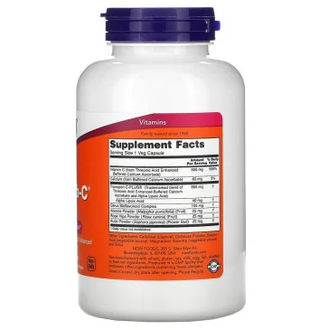 AlphaSorb-C - 500mg - 180 vcaps de NOW Foods - Nutriwellness