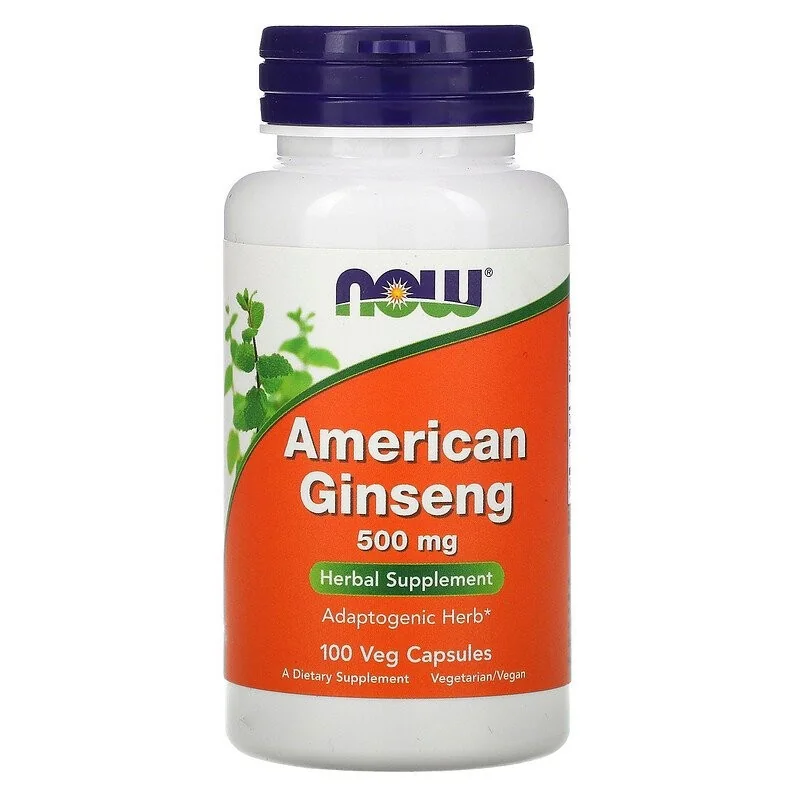 American Ginseng, 500mg - 100 vcaps - NOW Foods