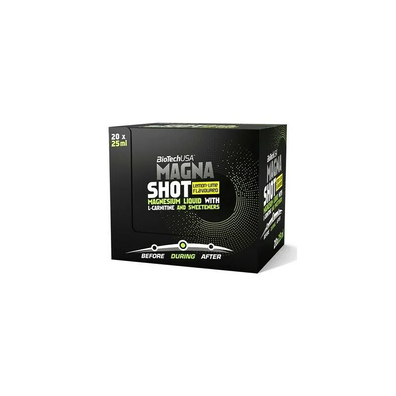 Magna Shot, Lime Lemon - 20 x 25 ml - BioTech USA