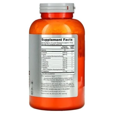 Amino 9 Essentials, Powder - 330 grams de NOW Foods - Nutriwellness