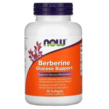 Berberine Glucose Support - 90 softgels de NOW Foods - Nutriwellness