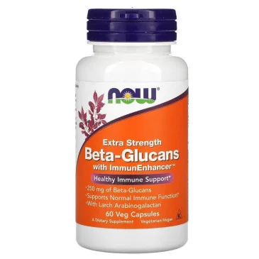 Beta-Glucans with ImmunEnhancer, Extra Strength de NOW Foods
