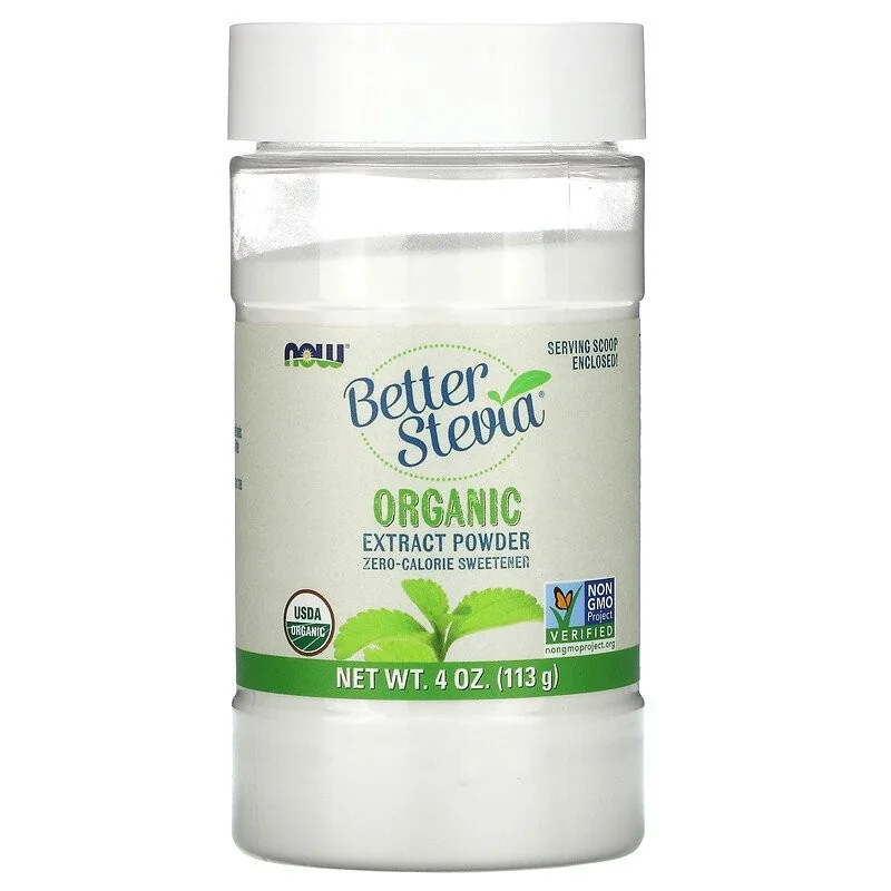 Better Stevia Extract Powder - Organic - 113 grams - NOW Foods