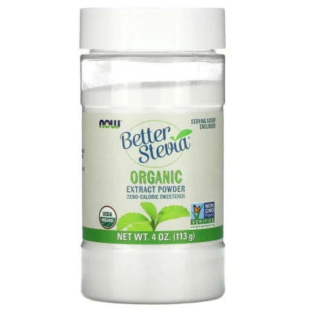 Better Stevia Extract Powder - Organic - NOW Foods - Nutriwellness