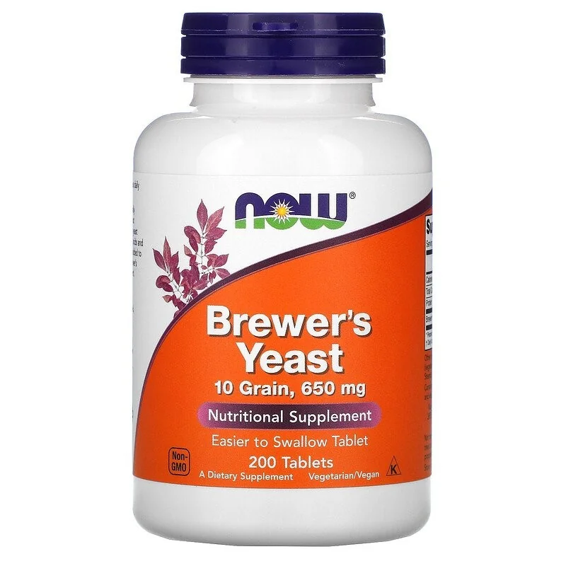 Brewer's Yeast - Tablets - 200 tablets - NOW Foods Brewer's Yeast - Tablets - 200 tablets - NOW Foods