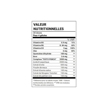 Testo Punch de Scitec Nutrition pas cher - Nutriwellness