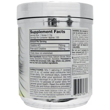 Creactor - 220 - 269 grams de MuscleTech  pas cher - Nutriwellness