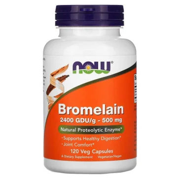Bromelain - 500mg - 120 vcaps de NOW Foods pas cher - Nutriwellness