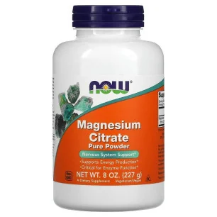 Calcium & Magnesium, Citrate Powder with Vitamin D3 - NOW Foods