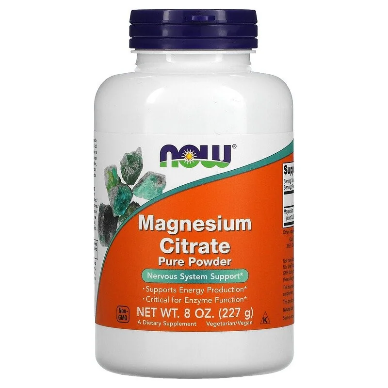 Calcium & Magnesium, Citrate Powder with Vitamin D3 - 227 grams - NOW Foods Calcium & Magnesium, Citrate Powder with Vitamin D3 - 227 grams - NOW Foods