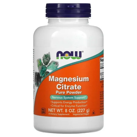 Calcium & Magnesium, Citrate Powder with Vitamin D3 - 227 grams - NOW Foods