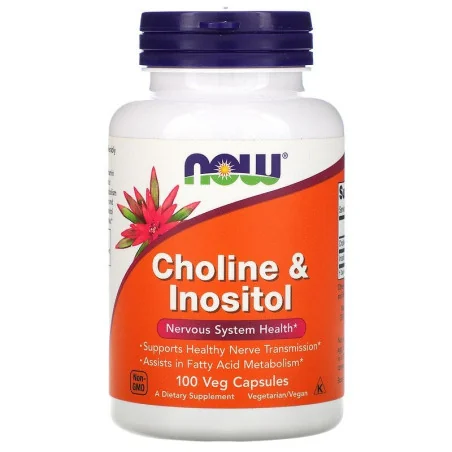 Choline and Inositol, 500mg - 100 caps de NOW Foods - Nutriwellness