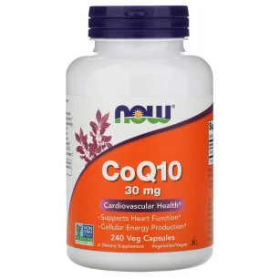 CoQ10 - 30mg - 240 vcaps de NOW Foods pas cher - Nutriwellness