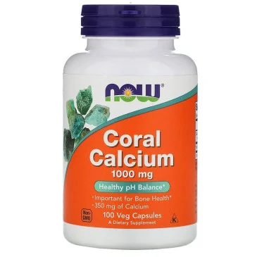 Coral Calcium - 1000mg - 100 vcaps NOW Foods pas cher - Nutriwellness