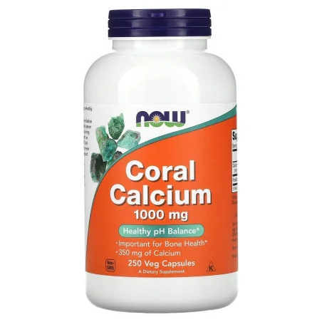 Coral Calcium - 1000mg - 250 vcaps NOW Foods pas cher - Nutriwellness