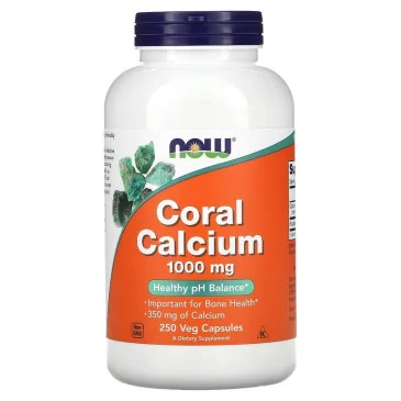 Coral Calcium - 1000mg - 250 vcaps NOW Foods pas cher - Nutriwellness