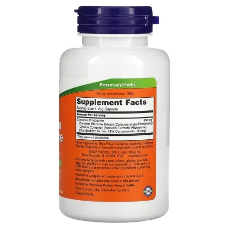 Curcumin Phytosome - 60 vcaps - NOW Foods