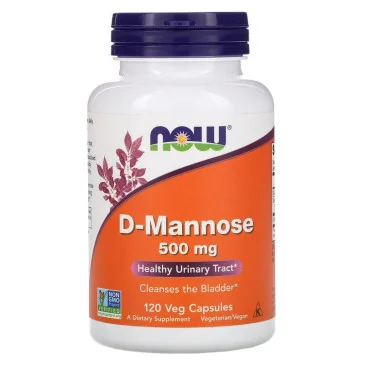D-Mannose - 500mg - 120 vcaps de NOW Foods pas cher - Nutriwellness