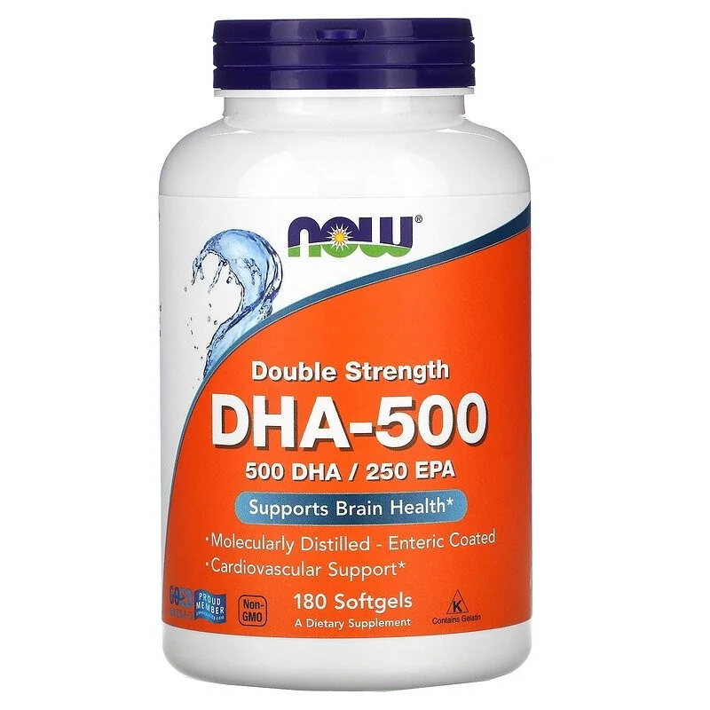 DHA-500 - 500 DHA / 250 EPA - 180 softgels - NOW Foods DHA-500 - 500 DHA / 250 EPA - 180 softgels - NOW Foods