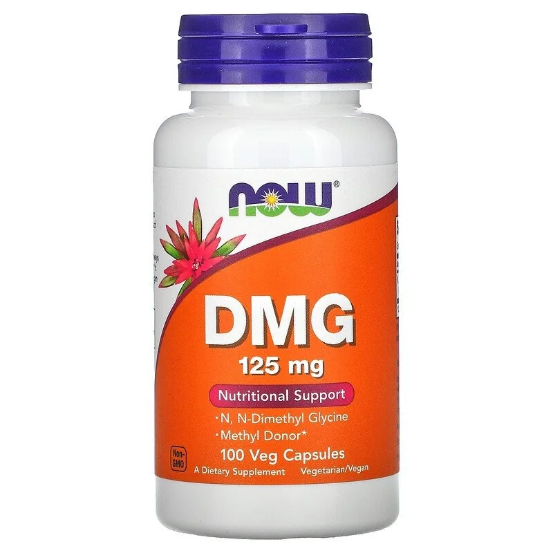DMG (Dimethylglycine), 125mg - 100 vcaps - NOW Foods