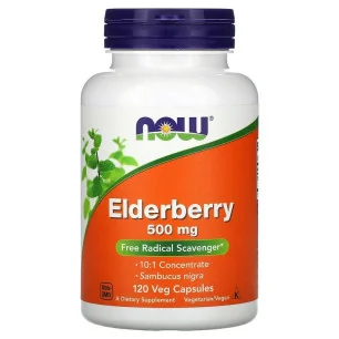 Elderberry - 500mg - 120 vcaps de NOW Foods pas cher - Nutriwellness