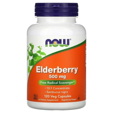 Elderberry - 500mg - 120 vcaps de NOW Foods pas cher - Nutriwellness