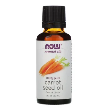 Essential Oil, Carrot Seed Oil - 30 ml de NOW Foods - Nutriwellness