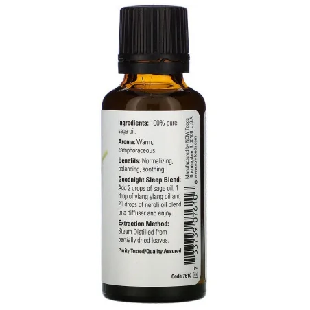 Essential Oil, Hyssop Oil - 30 ml - NOW Foods
