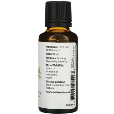Essential Oil, Juniper Berry Oil - 30 ml de NOW Foods - Nutriwellness