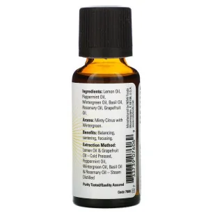 Essential Oil, Mental Focus Oil - 30 ml - NOW Foods