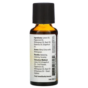 Essential Oil, Mental Focus Oil - 30 ml de NOW Foods - Nutriwellness