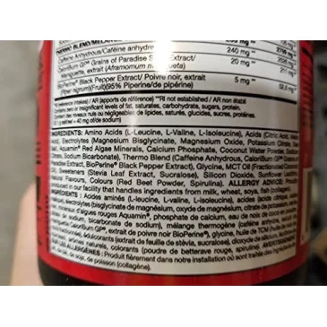 BCAA Thermo (285g) de Mutant pas cher - Nutriwellness
