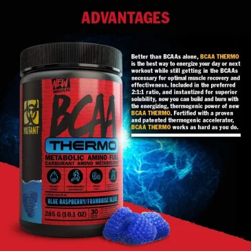 BCAA Thermo (285g) de Mutant pas cher - Nutriwellness