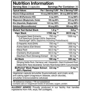 Test (90) de Mutant pas cher - Nutriwellness