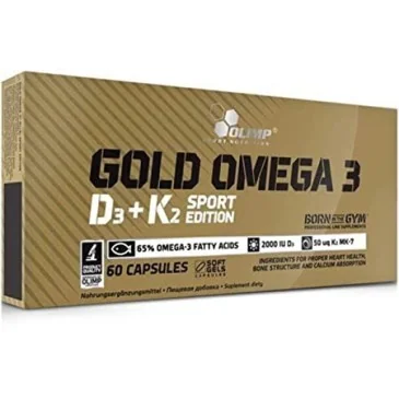 Gold Omega 3 D3 + K2 Sport Edition - 60 caps d'Olimp Nutrition