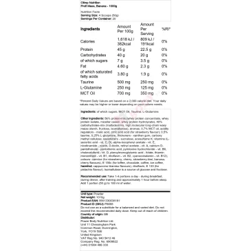 Profi Mass - 2500 grams d'Olimp Nutrition pas cher - Nutriwellness