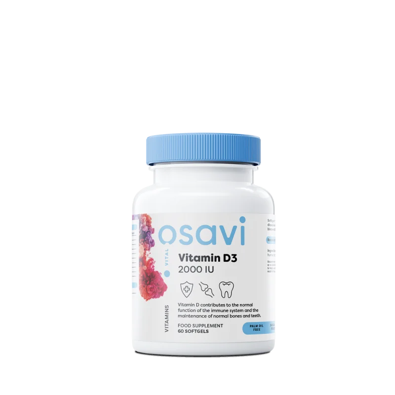 Vitamin D3 - 2000IU - 60 softgels - Osavi
