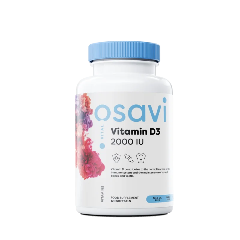 Vitamin D3 - 2000IU - 120 softgels - Osavi