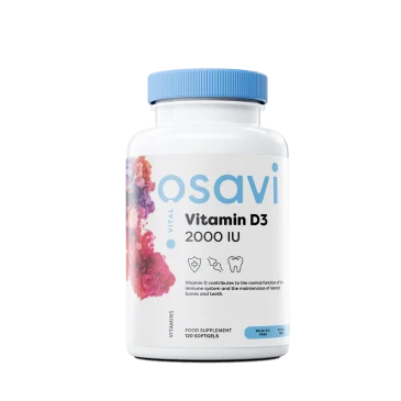 Vitamin D3 - 2000IU - 120 softgels d'Osavi pas cher - Nutriwellness