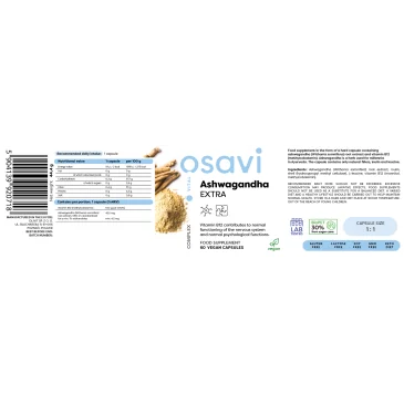 Ashwagandha Extra, 450 mg - 60 vegan caps d'Osavi - nutriwellness